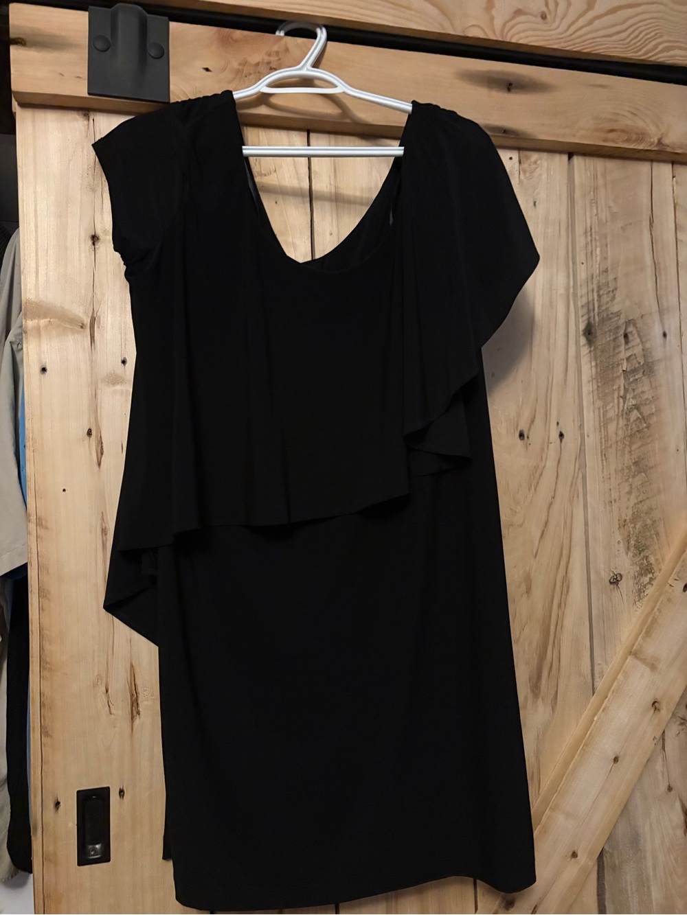 S.L. Fashions Layered Black Dress